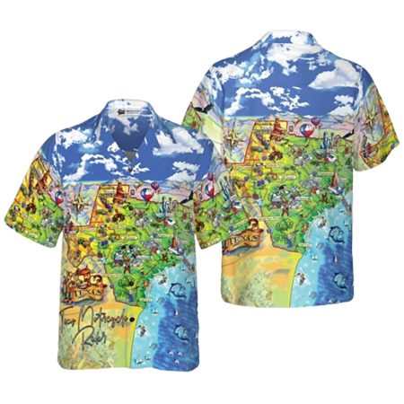 Beach Travel Custom Texas Hawaiian Shirt