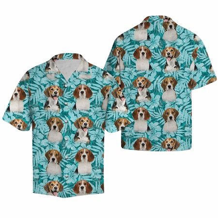 Beagle summer vacation hawaiian shirt