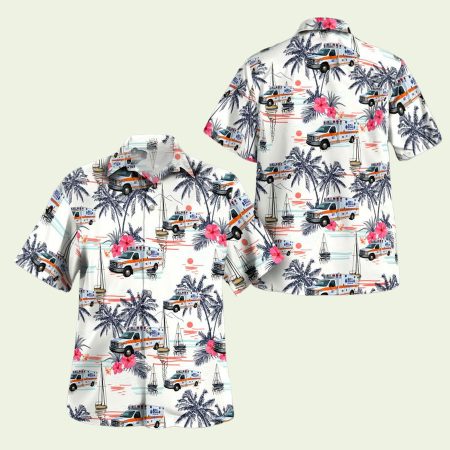 Bell Ambulance Milwaukee Wisconsin Hawaiian Shirt