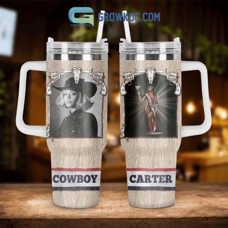 Beyonce Act II Cowboy Carter Fan 30oz or 40oz Stainless Tumbler With Handle NVA