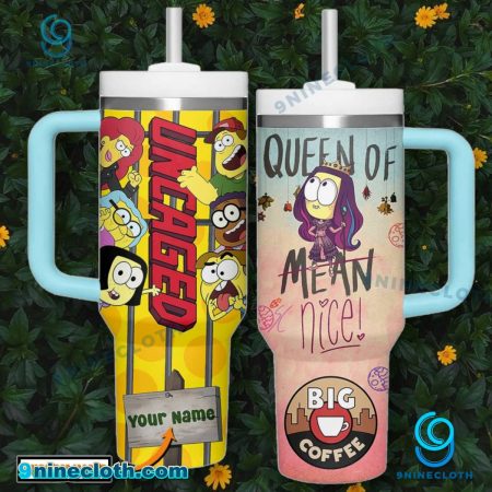 Big City Green Uncaged Queen Of Mean Nice Personalized 40oz Tumbler With Handle HG