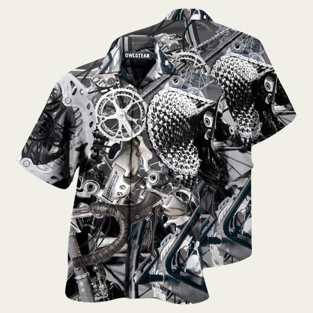 Bike when in doubt pedal it out bicycle hawaiian shirt
