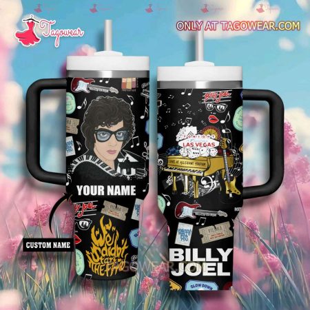 Billy Joel We Didn’t Start The Fire Personalized HFN 30oz or 40oz Stainless Steel Tumbler With Handle