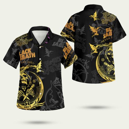 Black Sab h Band Hawaiian Shirt