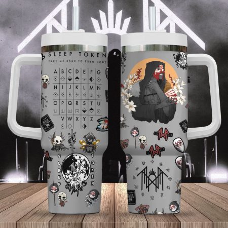 Slep Token Grey Body – Black Text Tumbler 30oz or 40 Oz Tumbler Tumbler Gift L3N
