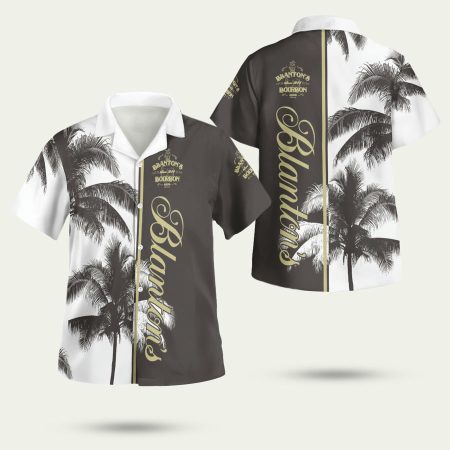 Blanton is Bourbon Whiskey Palm Tree Hawaiian Shirt