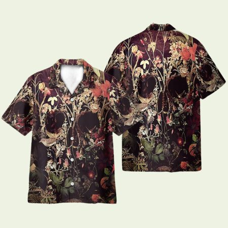 Bloom Skull Hawaiian Shirt
