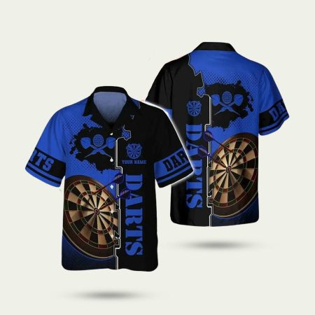 Blue Dartboard Hawaiian Shirt