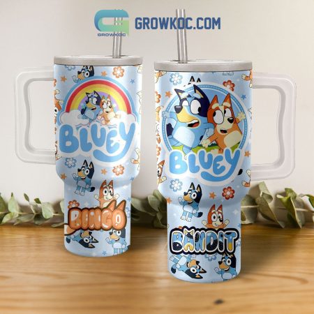 Bluey Bingo Bandit 30oz or 40oz Stainless Tumbler With Handle NVA