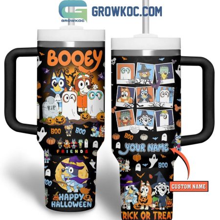 Bluey Ghost Witch Vampire Halloween 2024 Personalized  30oz or 30oz or 40oz Stainless Steel Tumbler With Handle HG With Handle HG