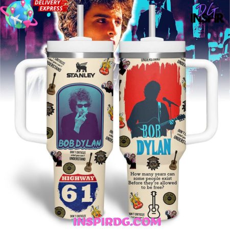 Bob Dylan Highway 61  30oz 40 oz Tumbler With Handle HG Cup