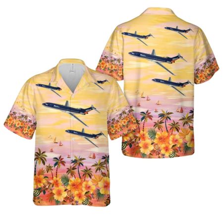 Boeing 727 Wien Air Alaska airlines plane Hawaiian Shirt