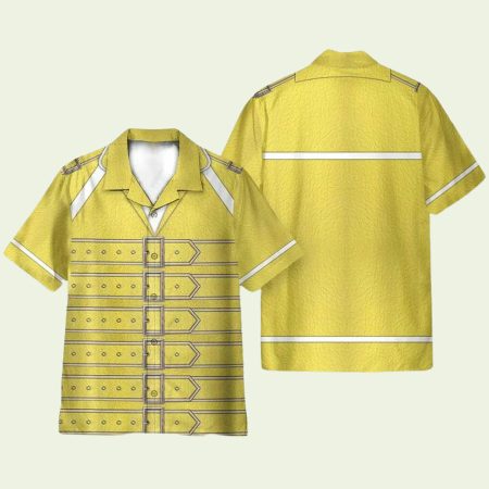 Bohemian Rhapsody Yellow Jacket Cosplay Costume Hawaiian Shirt