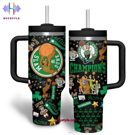 Celtics Scooby-Doo Quencher 30oz or 40oz Stainless Steel Tumbler With Handle NVA