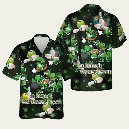 Bowling St Patrick’s Day Hawaiian Shirt
