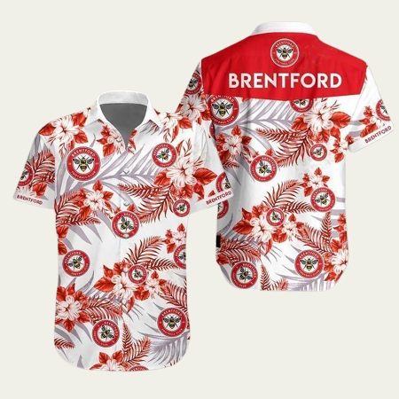 Brentford premier league football hawaiian shirt