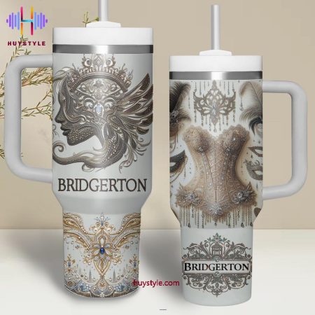 Bridgerton Evening Dress Embellished With Stones Quencher 30oz or 40oz Stainless Steel Tumbler With Handle NVA