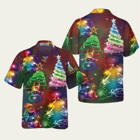 Bright Night Merry Christmas Hawaiian Shirt