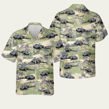 British Army Historical Westland Scout Ah1 Hawaiian Shirt