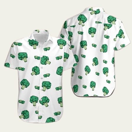 Broccoli Pattern Hawaiian Shirt