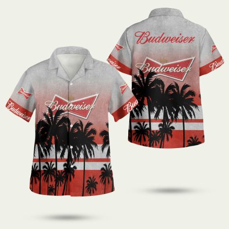 Budweiser Palm Tree Hawaiian Shirt