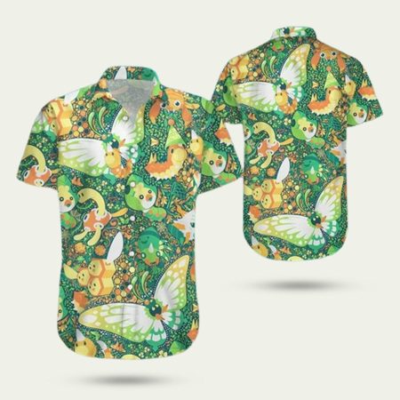 Bug pokemon hawaiian shirt