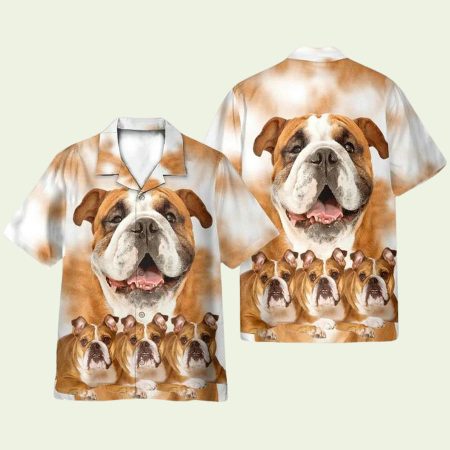 Bulldog Funny Hawaiian Shirt