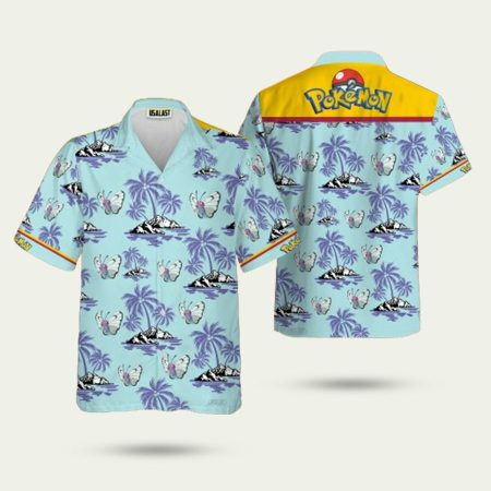Butterfree pokemon hawaiian shirt