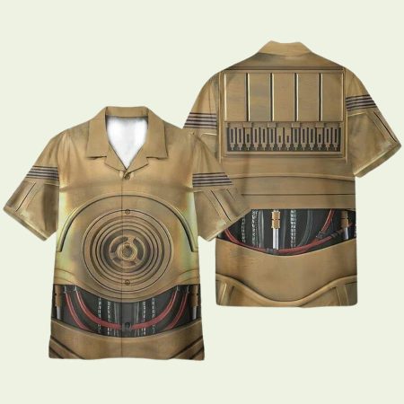 C3Po Suit Star War Movie Cosplay Hawaiian Shirt