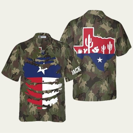 Camouflage Texas Custom Hawaiian Shirt