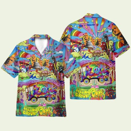 Camping Hippie Feeling Groovy Hawaiian Shirt