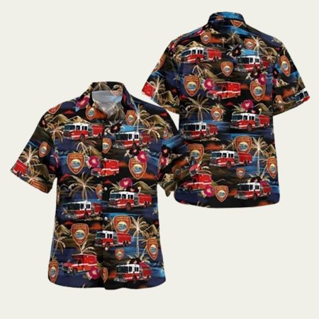 Campton Station New Hampshire Campton Thornton Fire Department Hawaiian Shirt