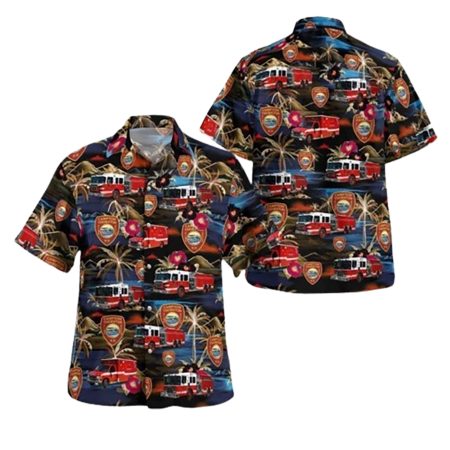 Campton Station New Hampshire Campton Thornton Fire Department Hawaiian Shirt