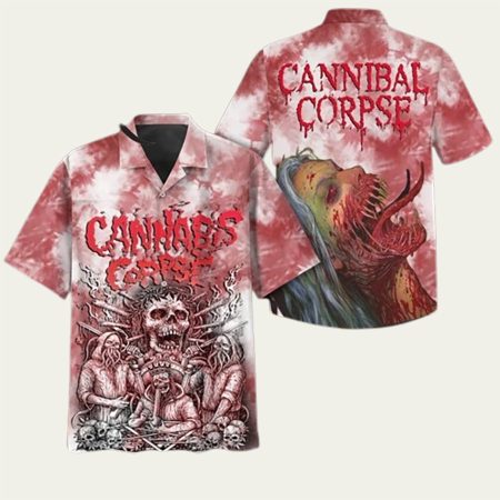 Cannibal Corpse Button Up Hawaiian Shirt