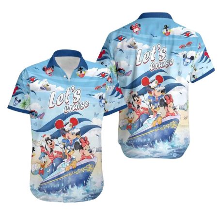 Captain Mickey Mouse And Friends Let’s Cruise Beach Summer Trip Hawaiian Shirt