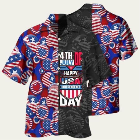 Celebrate Freedom Vibrant Independence Day 4Th Of July Hawaiian Shirt