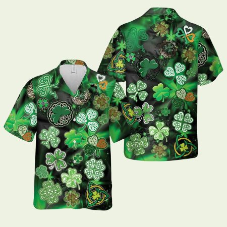 Celtic Shamrock St Patrick’s Day Hawaiian Shirt