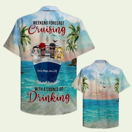 Cheers To Friends On Cruise Ship Cruising Friends Hawaiian Shirt