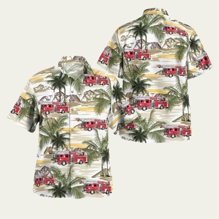 Chestnut Ridge New York South Spring Valley Fire District Hugh Gassner Fire Co Hawaiian Shirt