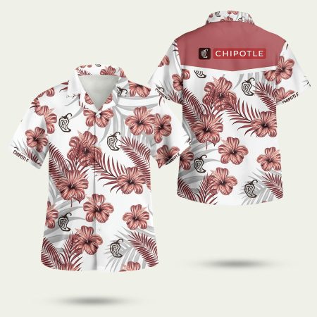 Chipotle Tropical Flower Maria Hawaiian Shirt