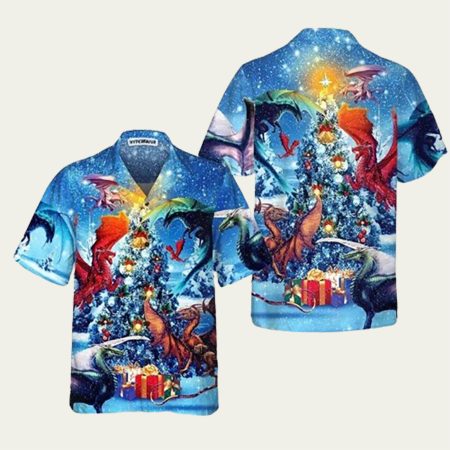 Christmas Dragons Reunion Christmas Hawaiian Shirt