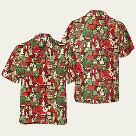 Christmas Gift Pattern Hawaiian Shirt