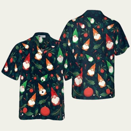 Christmas Gnome Pattern Hawaiian Shirt