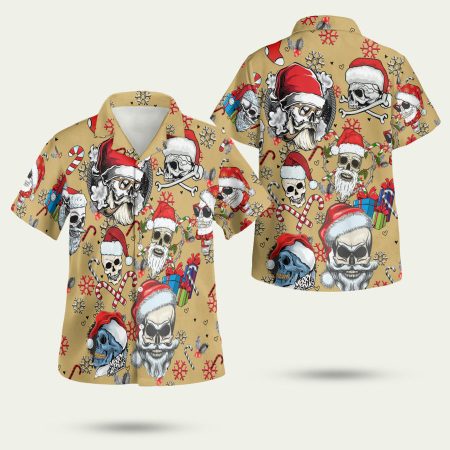 Christmas Skull Hawaiian Shirt