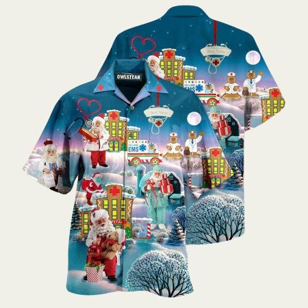 Christmas you’re hero doctor nurse santa health care hawaiian shirt