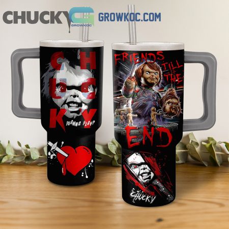Chucky Wanna Play Friends 30oz or 40oz Stainless Tumbler With Handle NVA