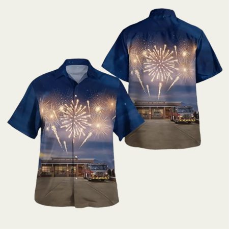 Cinnaminson Township Nj Cinnaminson Fd 4Th Of July Hawaiian Shirt