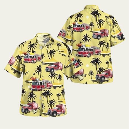 City Of Long Branch Fire Department Hawaiian Shirt