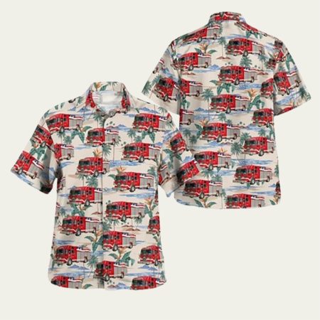 Clarence Center Erie County New York Clarence Center Volunteer Fire Company Hawaiian Shirt