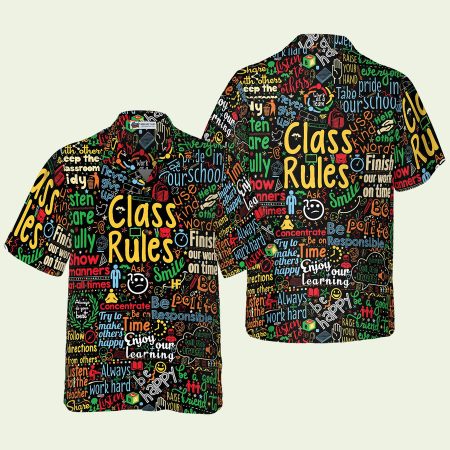 Class Rules Teacher Hawaiian Shirt